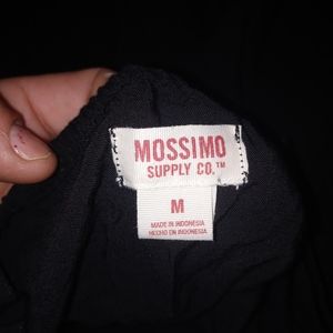 Large midi spaghetti strap mossimo black dress Tie Waist Open Weave Neck